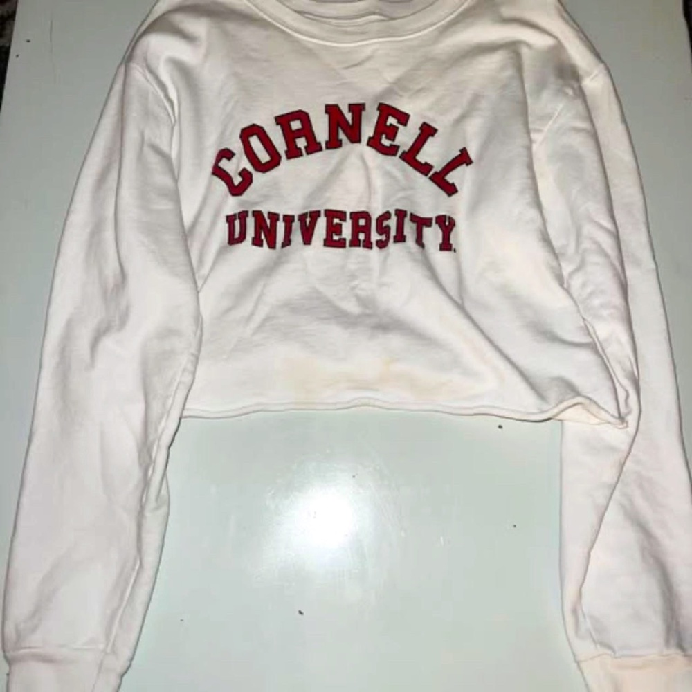 Cornell University Long Sleeve Cropped Sweatshirt